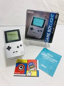 本体美品 Nintendo 任天堂 ゲームボーイライト シルバー 本体 GAMEBOY LIGHT 動作確認済 TT-241129001