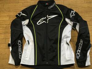 alpinestars BONNEBILLE AIR 夏用ナイロンメッシュライディングJKT Lサイズ 身長168-172cm 肩/肘/背/胸部パッド付き 