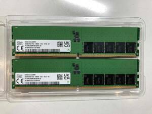 状態超優良★使用期間極小★SK hynix PC5-4800 DDR5 EC4 UDIMM 32GB×2枚★計64GB 　動作確認済み