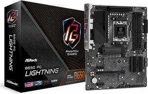 ASRock マザーボード B650 PG Lightning AMD Ryzen 7000 シリーズ CPU対応 (Soket AM5) ATX マザーボード 2024/8~2年保証有