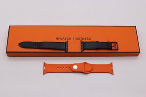 【中古美品】HERMES エルメス Apple Watch シンプルトゥール スイフトレザー スポーツバンド オレンジ 38 40 41mm【箱付き】