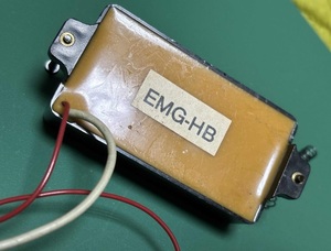 1980年代製 EMG HB BLACK Pickup BASS BK ピックアップ ベース ハム アクティブ オールド 初期 直接コード キャラメル バック レア