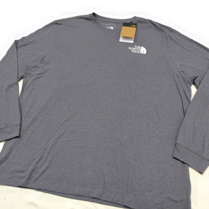 THE NORTH FACE　ノースフェイス　新品未使用　タグ付き　ロンT　グレー　ロングtシャツ　バックロゴ　ビッグロゴ　GRAY　長袖