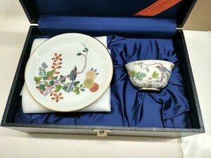 1円スタート　未使用品　Meissen　マイセン　柿右衛門　2000年 限定50 カップ＆ソーサ　湯呑み　