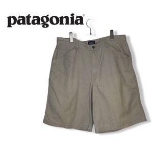 訳アリ★patagonia パタゴニア★メンズ ジップフライ コットン ハーフ パンツ ショーツ グレー系 size 36 管:C:01