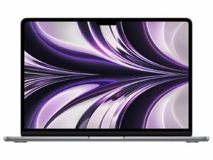 【未開封・登録済み商品】MacBook Air Liquid Retinaディスプレイ 13.6 MLXW3J/A [スペースグレイ]