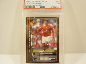 PSA鑑定済 Panini WCCF 2004-2005 黒 クリスティアーノ・ロナウド　Cristiano Ronaldo　No.7 Manchester United 04-05 PSA7