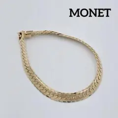 極美品 ★MONET★ ブレスレット 喜平チェーン ゴールド