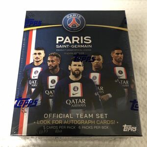 topps PARIS SAINT-GERMAIN official team Sat 未開封ボックス　未開封BOX PSG パリ・サンジェルマン　メッシ　ネイマール　エムバペ