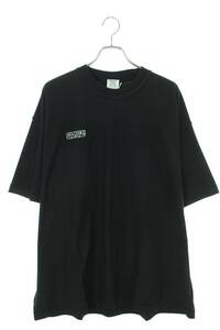 ヴェトモン VETEMENTS 24SS UE64TR600BW サイズ:S インサイドアウトエンブロイダリーロゴTシャツ 新古品 FK04