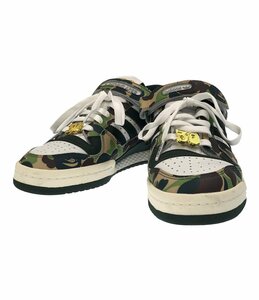 アディダス ローカットスニーカー A BATHING APEコラボ カモフラージュ柄 FORUM 84 BAPE LOW ID4771 メンズ [0502初]