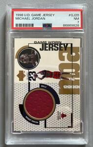 PSA 7 1998 Upper Deck UD MJ20 Michael Jordan Game Worn Jersey マイケル・ジョーダン