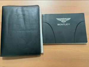 Bentley Continental CP／2005年式／GT／GH-BCBEB　純正車検証入れケース・取扱説明書　　#2433