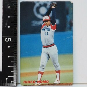 91年 カルビー プロ野球カード No.61【野茂 英雄 投手 近鉄バファローズ】平成3年 1991年 当時物 Calbeeおまけ食玩BASEBALL【中古】