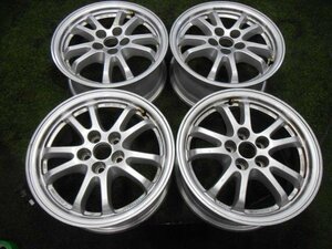 中古 15インチ 4本 トヨタ ホイール 4本 アルミ 15×6.5J PCD100 5穴 +40 プリウス等