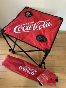 Coca-cola(コカコーラ)コンパクトテーブル/アウトドア/コカ・コーラ/折りたたみ式