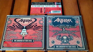 ANTHRAX The Greater Of Two Evils METALLICA MEGADETH SLAYER ARMORED SAINT BRUTAL TRUTH NUCLEAR ASSAULT S.O.D.