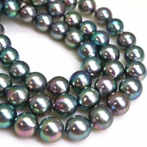 テリ良し!!＊アコヤ本真珠ネックレス＊u 約27.2g 約42.5cm 約6.5~7.0mm珠 パール pearl necklace jewelry silver DA0/DA