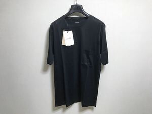 LEMAIRE TEE-SHIRT S BLACK ルメール ポケット Tシャツ カットソー S/S ポケットTシャツ ブラック 黒