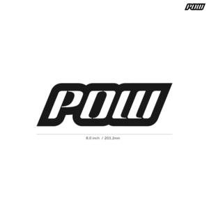 【POW GLOVE】パウグローブ★01★ダイカットステッカー★切抜きステッカー★8.0インチ★20.3cm