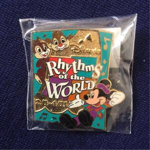 レア非売品 2004年Rhythms of the WORLD ミッキーマウス&チップとデール ピンバッジ