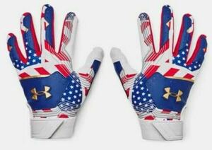 送料無料 新品 underarmour バッティンググローブ S(USサイズ)