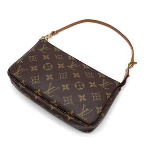 1円 良品 LOUIS VUITTON ルイヴィトン モノグラム ポシェットアクセソワール ハンドバッグ アクセサリーポーチ M51980 SL1908