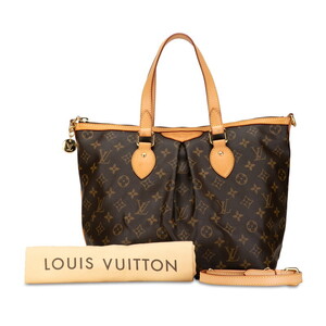 ルイ ヴィトン モノグラム パレルモPM ショルダーバッグ ハンドバッグ 2WAY M40145 ブラウン PVC レザー LOUIS VUITTON 【中古】