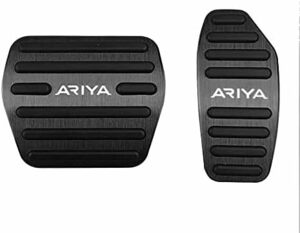 ブラック 防キズ カバー アクセル ブレーキ 防汚れ 設計 ARIYA 工具不要 ペダル 滑り止め FE02022年3月アルミ 新