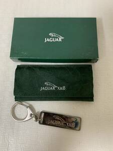 JAGUAR XK8 ジャガー キーホルダー/ロゴ クルマデザイン/キーリング/SILVER950記載/部品取り用/小傷金属変色等経年/USED/梱包材小傷汚れ