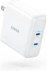 Anker PowerPort III 2-Port 100W PD 充電器 100W USB-C USB Type-C 急速充電器 ACアダプタ ACアダプター iPhone 16 Pro Max iPad Pro など