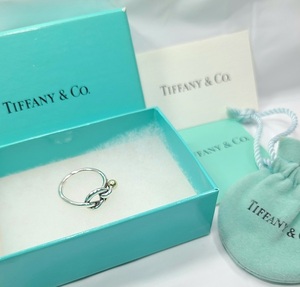 TIFFANY&Co. ティファニー ラブノット リング 925 750 K18 シルバー コンビ 指輪 10号