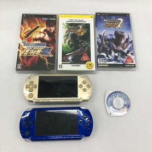 Sony ソニー Playstation Portable PSP本体 PSP-1000/ソフト モンハン・北斗の拳・他【CKAF8022】