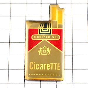 ピンバッジ・タバコ煙草の箱 MARLBORO CICARETTE CIGARETTE◆フランス限定ピンズ◆レアなヴィンテージものピンバッチ