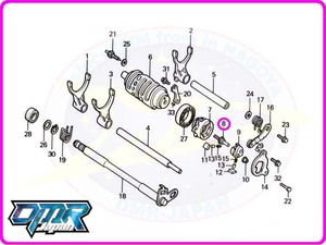 【新品】 シフターピン (シフト/チェンジ) NSR250R MC16 MC18