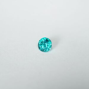 0.21ct パライバ合成ベリル Φ3.8mm P155