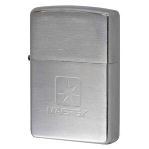 絶版/ヴィンテージ Zippo ジッポー 中古 2002年製造MAERSK [S]ほぼ新品同様