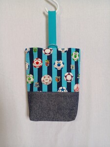 オリジナルハンドメイド★上靴袋★サッカーボール柄