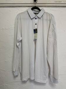 ３WAY カラー長袖ポロシャツ　３XL　白　ホワイト　新品タグ付き未使用品　送料無料　匿名発送
