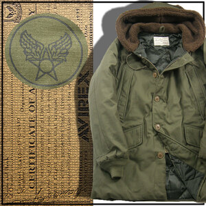 新品 AVIREX【WEB&DEPOT限定】B-9 ダウンジャケット DOWN JACKET オリーブ 2XL ★350444 アヴィレックス ミリタリー B9 N-3B N-2B フライト