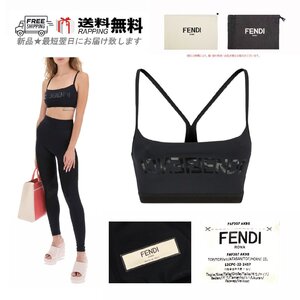 L111-S.. FENDI フェンディ TOP FENDI MIRROR GYM キャミソール スポーツ ジム フィットネス FAF307AK9BF0GME イタリア製 ★ ブラック