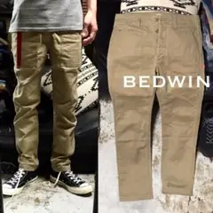 ［希少／完売モデル］極美品《★ BEDWIN ★》ベイカーカーゴパンツ ベージュ