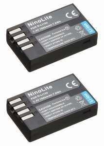 2個セット PENTAXペンタックスD-LI109互換バッテリー K-r K-30 K-50 K-S1 K-S2等対応 attery battery 互換品 BC109J対応