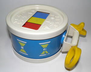 Fisher Price Drum Xylophone　フィッシャープライス　ドラム　鉄琴　米国製　１９７６