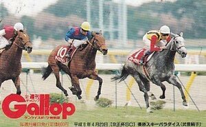 ●Gallop スキーパラダイス 武豊騎手 京王杯SCテレカ