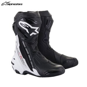 アルパインスターズ SUPERTECH-R VENTED ブーツ 12 BLACK WH ITE[EU44/28.5cm] ALP8059175376740