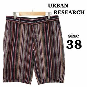 URBAN RESEARCH ハーフパンツ　ショートパンツ　赤　レッド　【38】