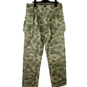 VISVIM(ビズビム) CAMO VETERANS CRASH F.I.L. Pocket Wide Pants (khaki)