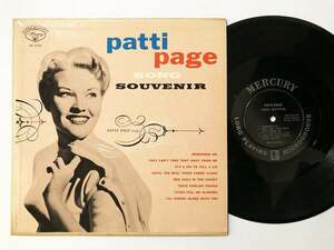 US ORIG 10インチLP■Patti Page■Song Souvenir■Mercury スロー・スタンダード集 アメリカ盤 オリジナル モノラル【試聴できます】