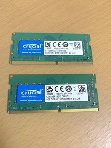 crucial DDR4-2133 4GBx2枚 CT4G4SFS8213.C8FBD2